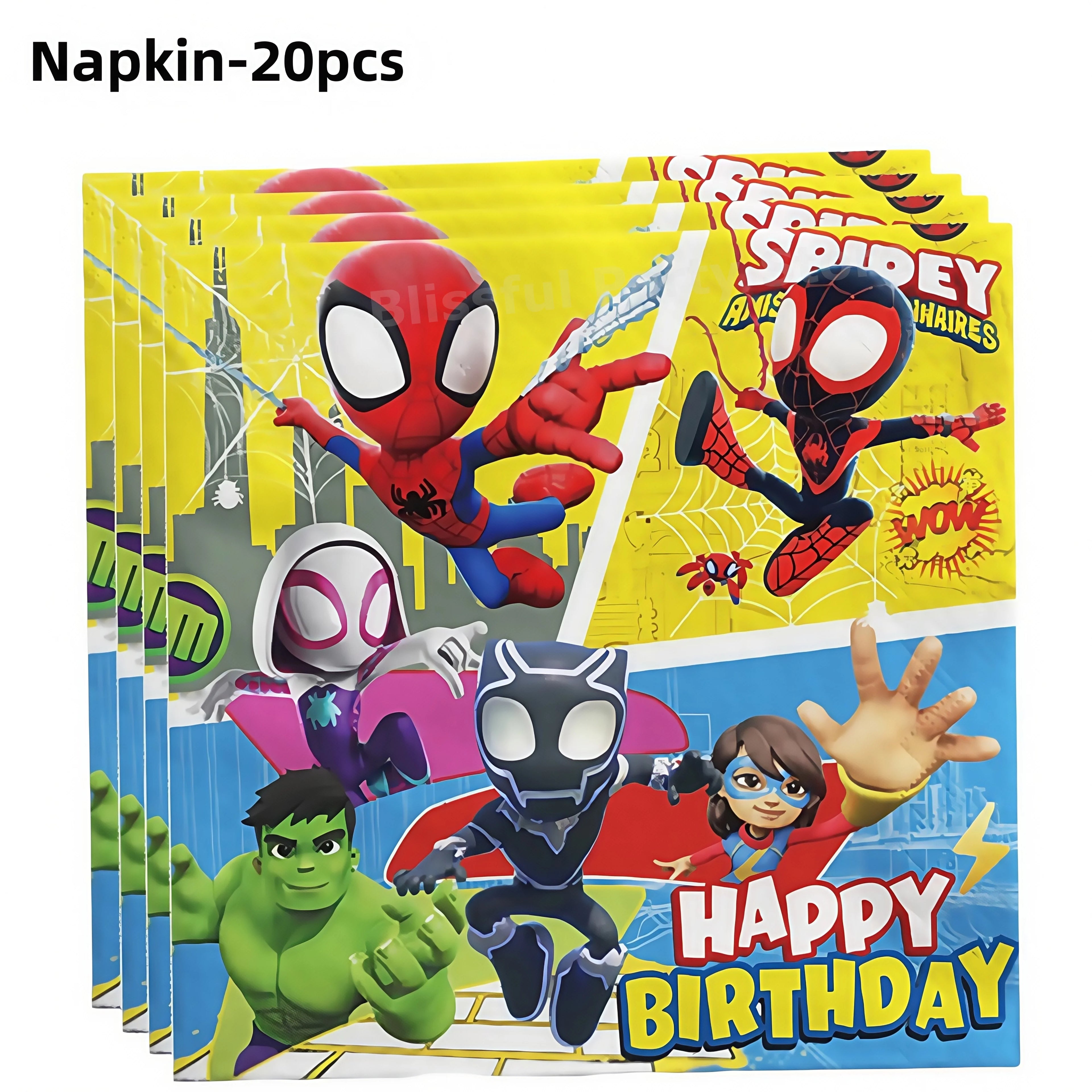 Spiderman Birthday Party Decorations Tableware Paper Cup Plate Napkin Tablecloth for Kids Boys Favor Baby Shower Event Supplies