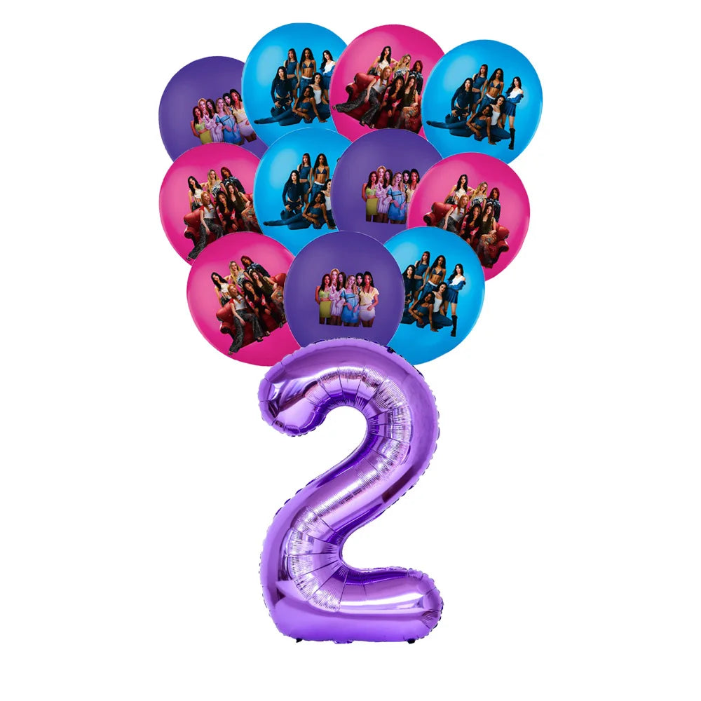 K&Katseye Birthday Party Decoration Plate Cup Napkin Balloon for Kpop Girl Party Favor Baby Shower Supplies Fans Gift