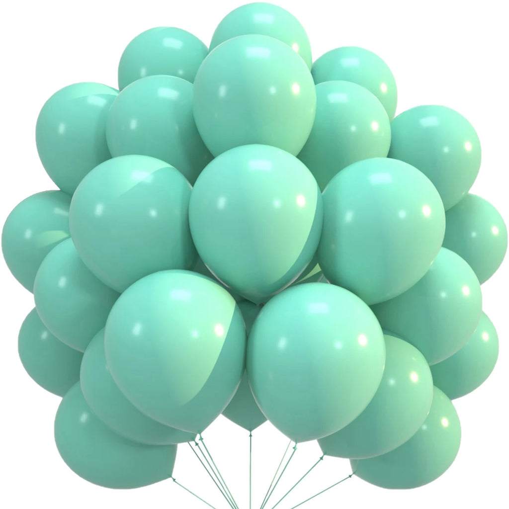 10/20/30/50pcs blue pink Latex Balloons Macaron Birthday Party Decorations Adult Wedding Helium Globos Baby Shower Air Ballon