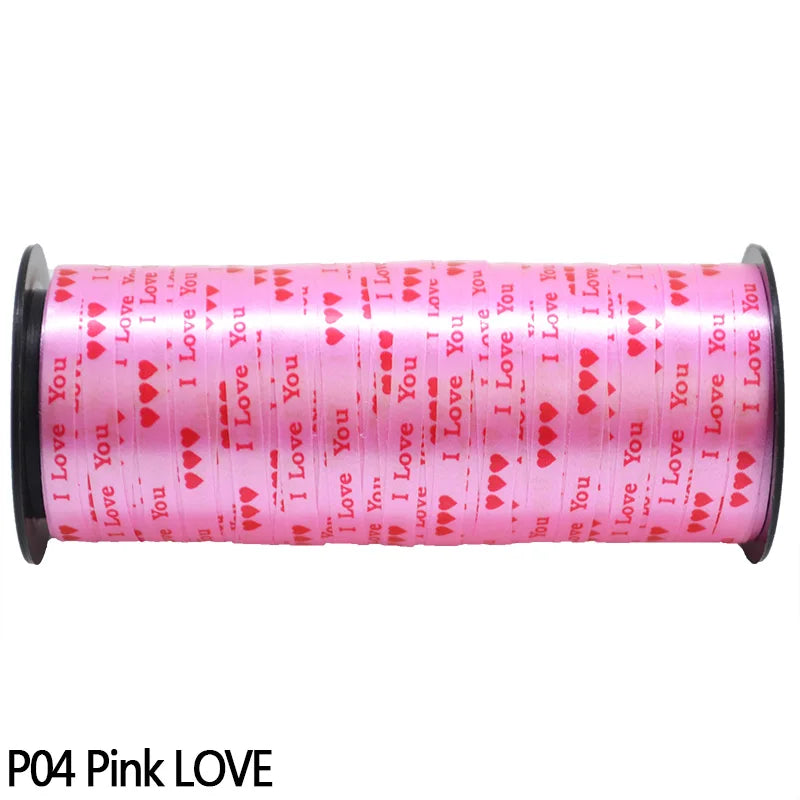 5mm Balloons Ribbons Laser Ribbon for Party Decoration Gifts Box DIY Packing Wedding Decoration Foil Satin Ribbons Accessories