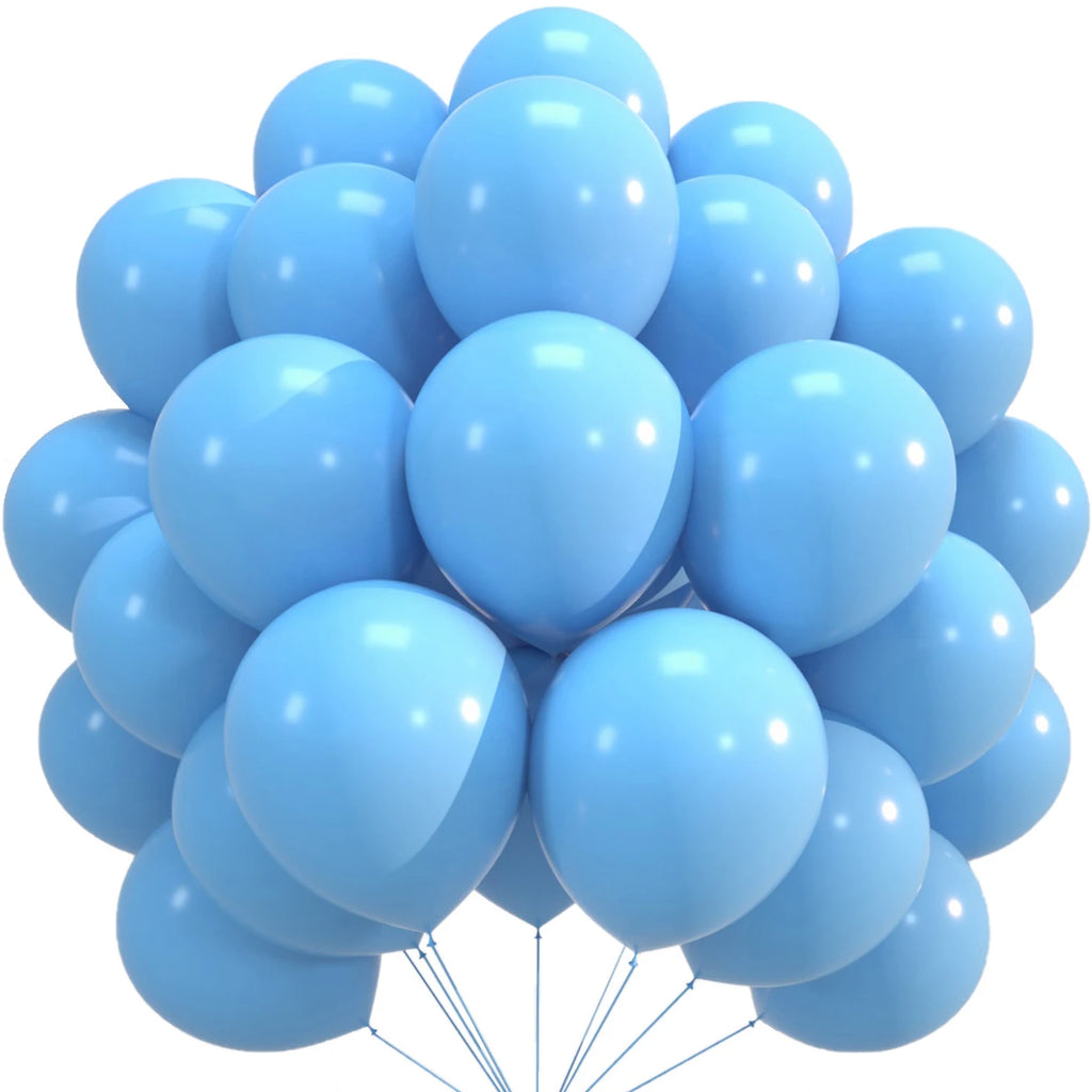 10/20/30/50pcs blue pink Latex Balloons Macaron Birthday Party Decorations Adult Wedding Helium Globos Baby Shower Air Ballon