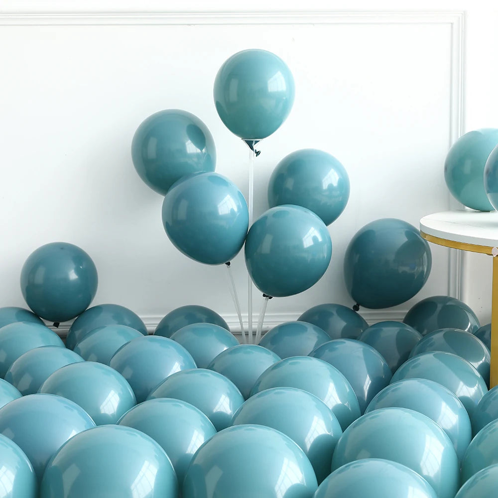 148Pcs Race Car Theme Balloon Garland Arch Kit Sea Blue Black Latex Balloons Boy's Two Fast Birthday Party Baby Shower Decor