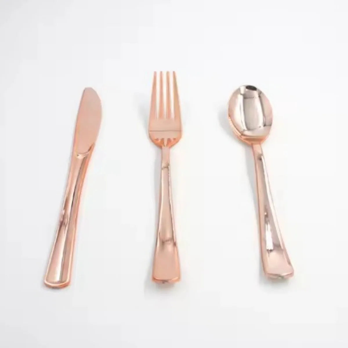 24pcs Pre Rolled Gold Plastic Silverware Sets Gold Cutlery Wrapped Disposable Utensils with Napkins for Parties Dinners Weddings