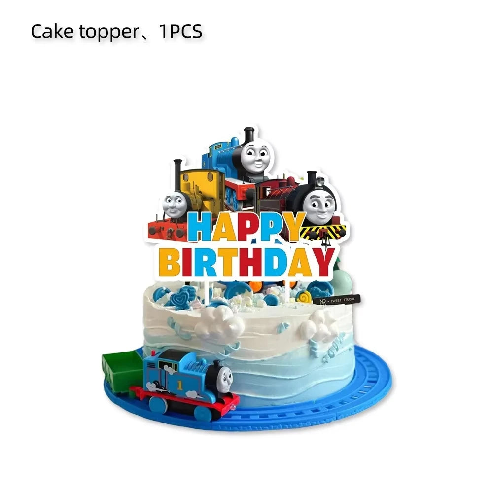 Thomas Trains and Friends Party Decorations Plates Cups Banner Balloons for Kids Baby Shower Gift Birthday Party Supplies