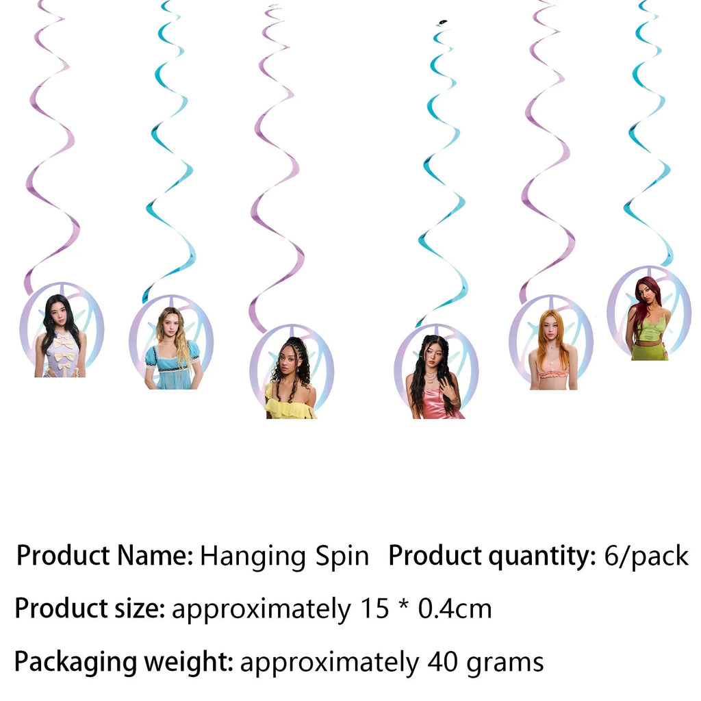 K&Katseye Birthday Party Decoration Plate Cup Napkin Balloon for Kpop Girl Party Favor Baby Shower Supplies Fans Gift