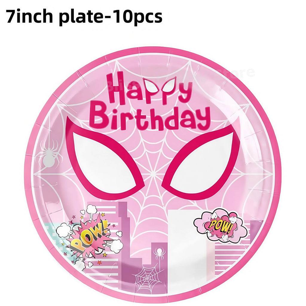 Spiderman Birthday Party Decorations Tableware Paper Cup Plate Napkin Tablecloth for Kids Boys Favor Baby Shower Event Supplies