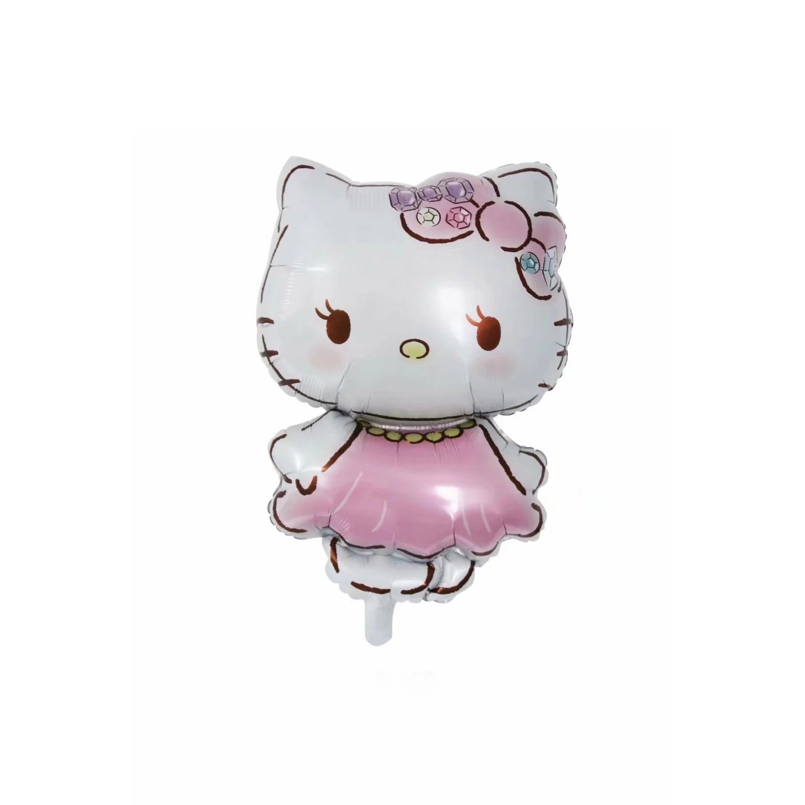 60-Pack Cinnamon Roll & Hello Kitty Foil and Latex Balloons – Perfect Birthday & Holiday Gift for Babies, Kids, and Girls