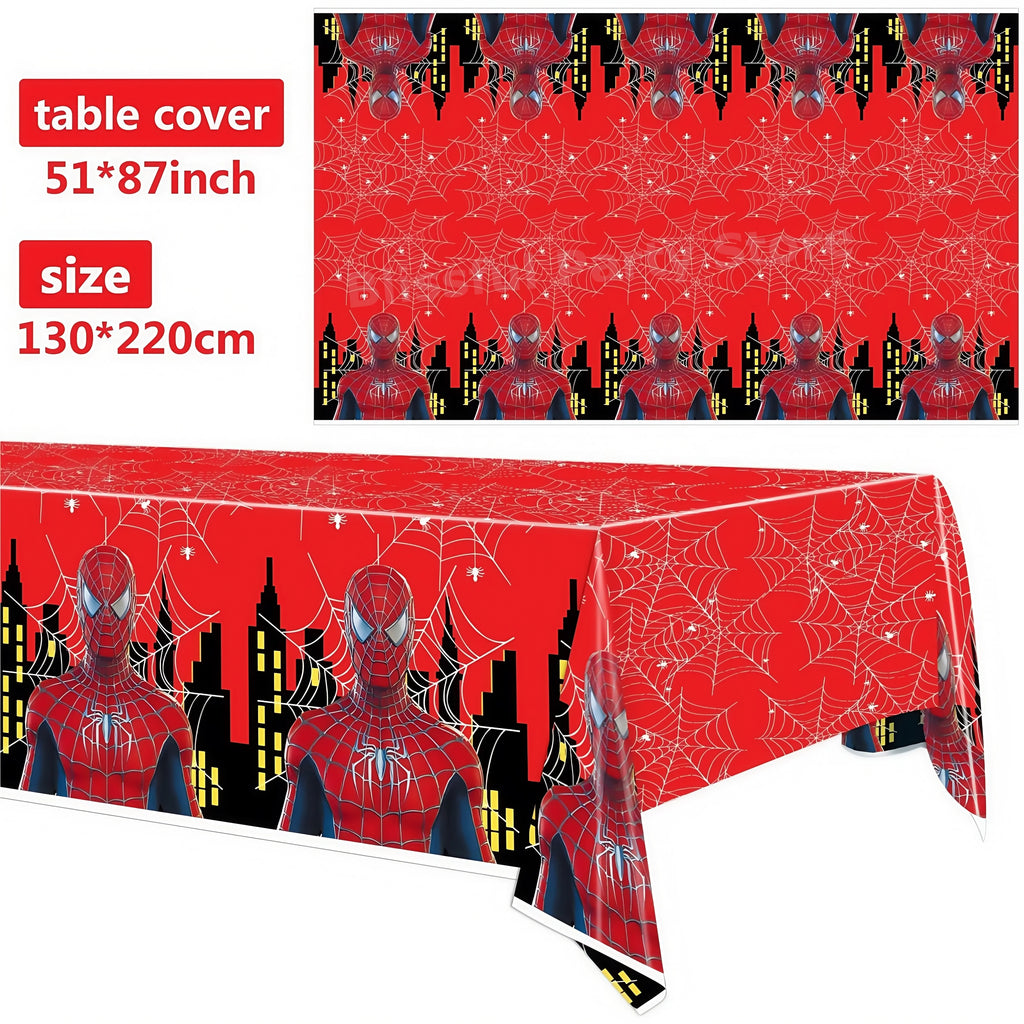 Spiderman Birthday Party Decorations Tableware Paper Cup Plate Napkin Tablecloth for Kids Boys Favor Baby Shower Event Supplies