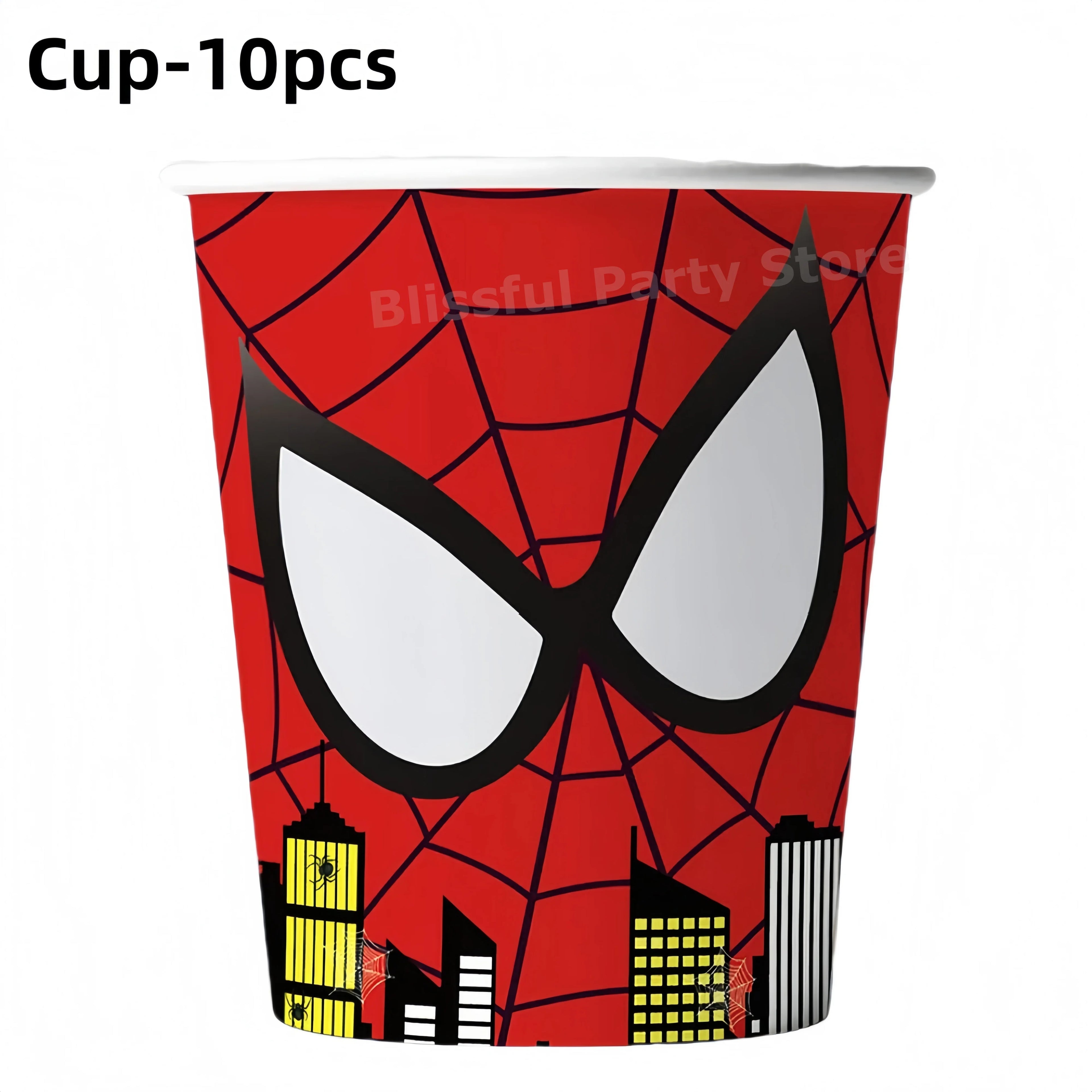 Spiderman Birthday Party Decorations Tableware Paper Cup Plate Napkin Tablecloth for Kids Boys Favor Baby Shower Event Supplies