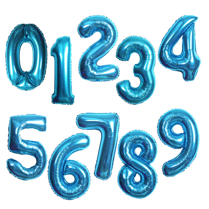 40inch Big Size Balloons Helium Numbe 0-9 Happy Birthday Wedding Party Decorations Kids Toys Shower Figures Globos Large Balloon