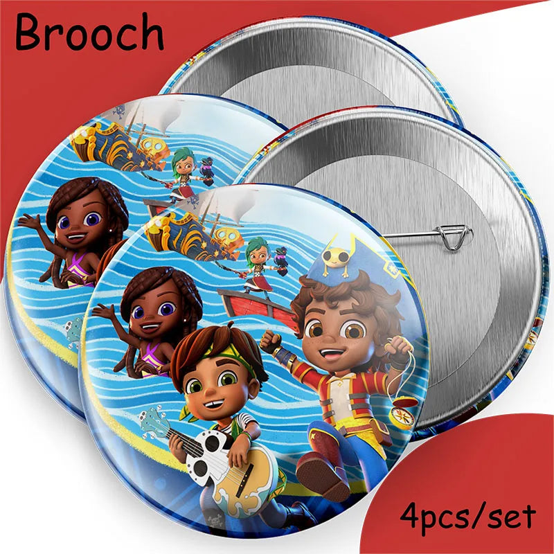 Santiago of The Seas Party Supplies Tableware Set Cup Plates Napkins For Kids Birthday Party Decoration Boys and GirlsBabyShower