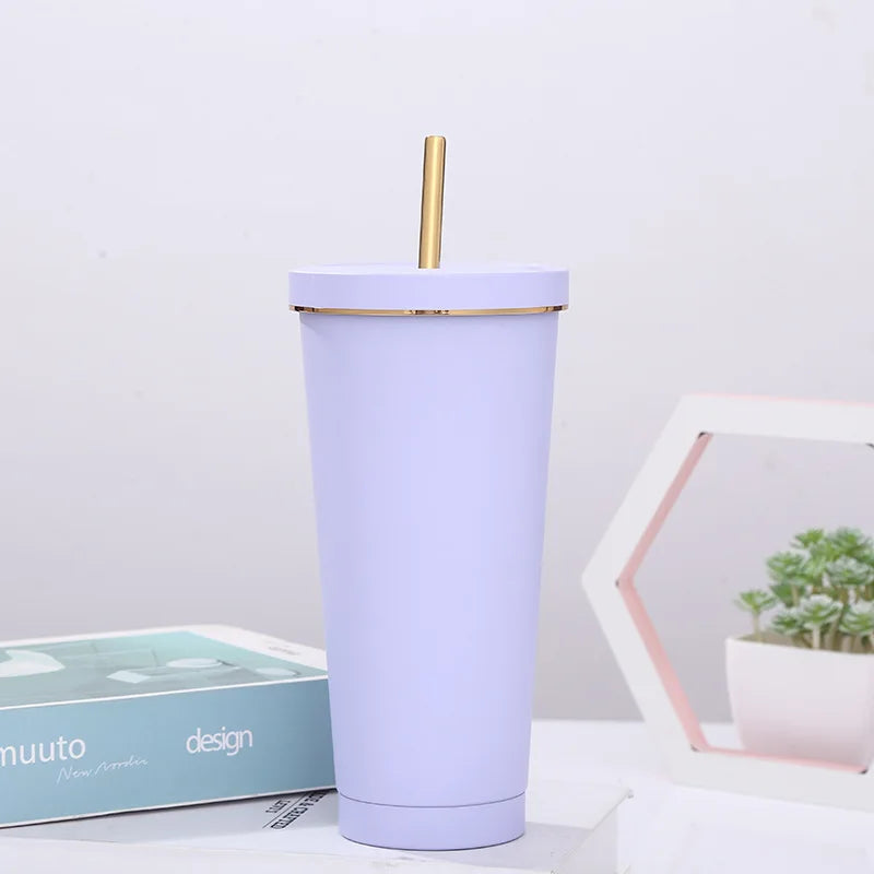 Custom 750ML/25oz Tumbler with Lid & Straw Stainless Steel Insulated Drink Cups Girls Trip Gift Bachelorette Party Travel Favor