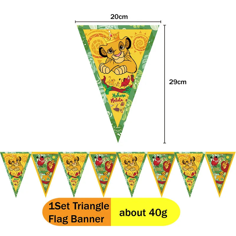 Lion King Party Decorations New Simba Theme Paper Cups Plates Napinks Baby Shower Birthday Party Decorations
