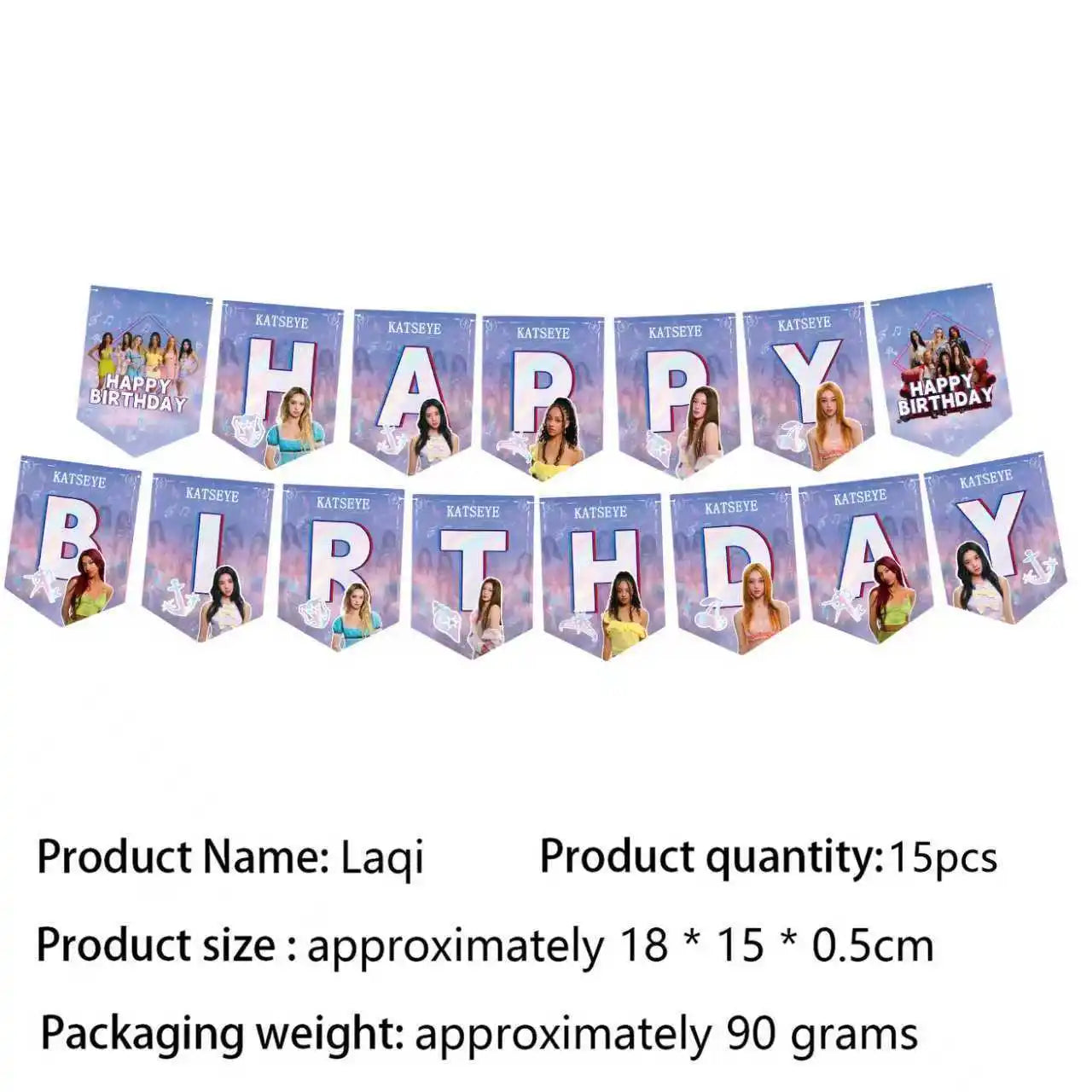 K&Katseye Birthday Party Decoration Plate Cup Napkin Balloon for Kpop Girl Party Favor Baby Shower Supplies Fans Gift