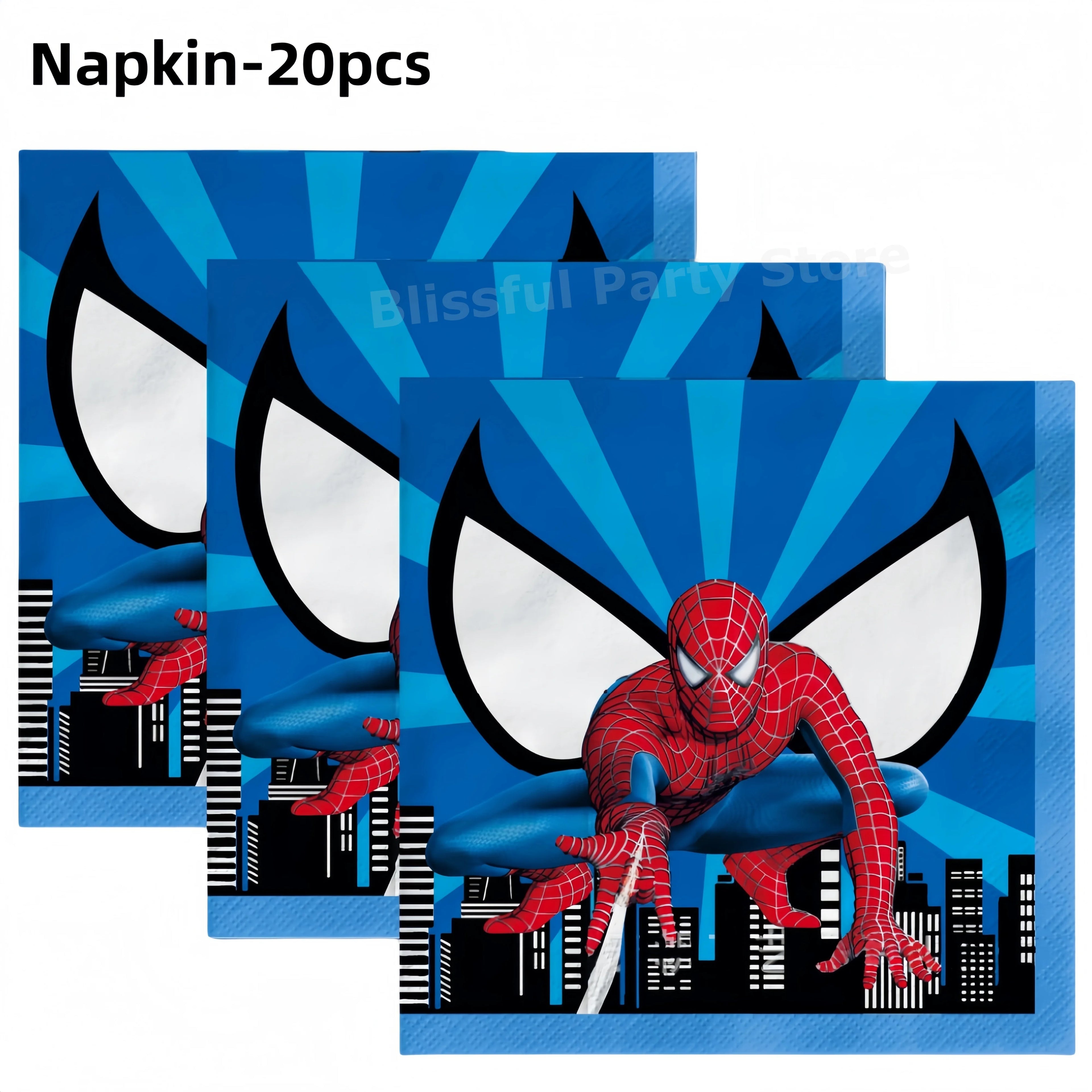 Spiderman Birthday Party Decorations Tableware Paper Cup Plate Napkin Tablecloth for Kids Boys Favor Baby Shower Event Supplies