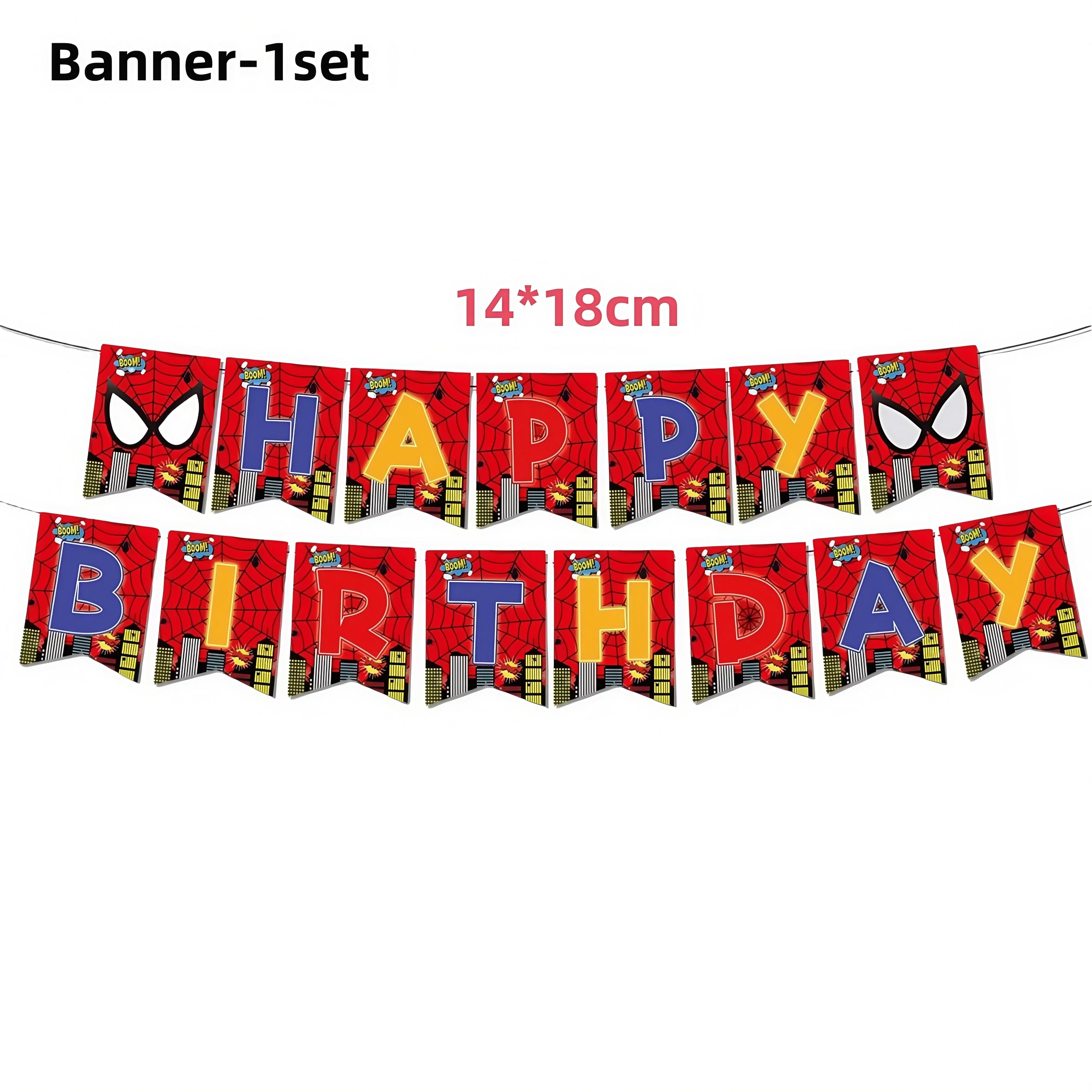 Spiderman Birthday Party Decorations Tableware Paper Cup Plate Napkin Tablecloth for Kids Boys Favor Baby Shower Event Supplies