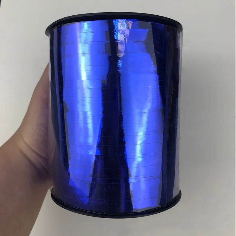 500yards Metallic Ribbon DIY Gift Packing Balloon 5mm Accessories Wedding christmas decoration Birthday Party Wrapping Crafts