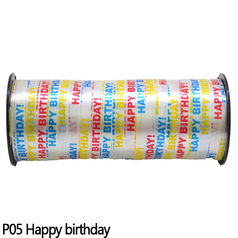 5mm Balloons Ribbons Laser Ribbon for Party Decoration Gifts Box DIY Packing Wedding Decoration Foil Satin Ribbons Accessories