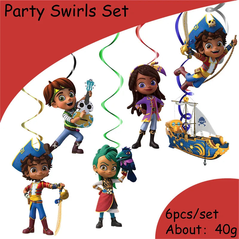 Santiago of The Seas Party Supplies Tableware Set Cup Plates Napkins For Kids Birthday Party Decoration Boys and GirlsBabyShower
