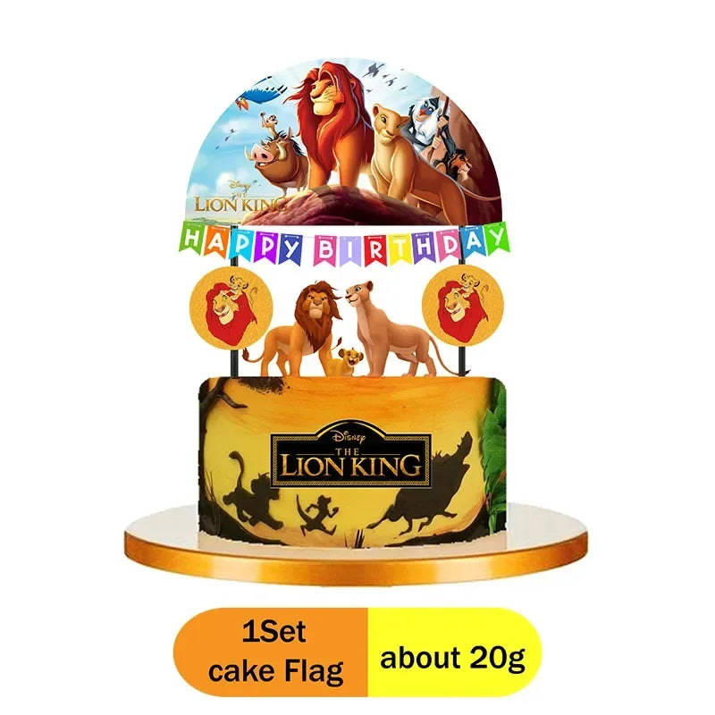 Lion King Party Decorations New Simba Theme Paper Cups Plates Napinks Baby Shower Birthday Party Decorations