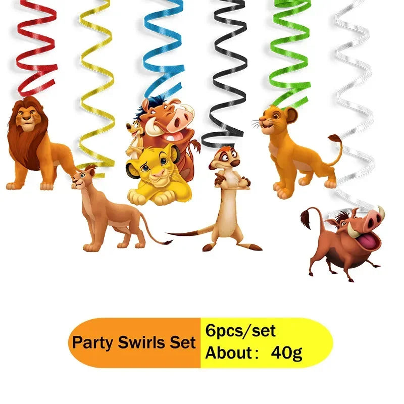 Lion King Party Decorations New Simba Theme Paper Cups Plates Napinks Baby Shower Birthday Party Decorations