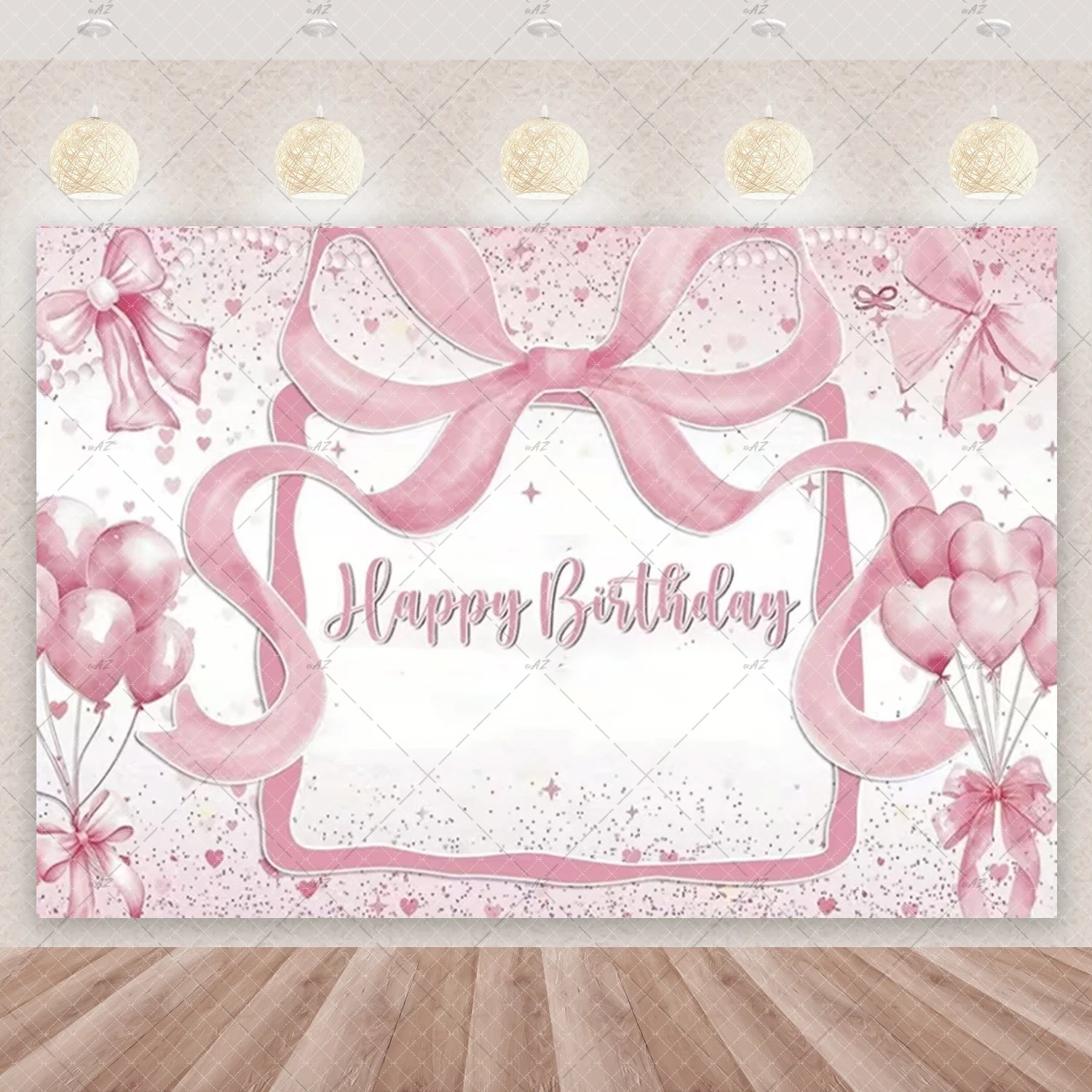 Girl Women Pink Bow Birthday Decoration Disposable Tableware Bow Tie Party Supplies Kit Paper Plates Cups Banner Tablecloth Gift