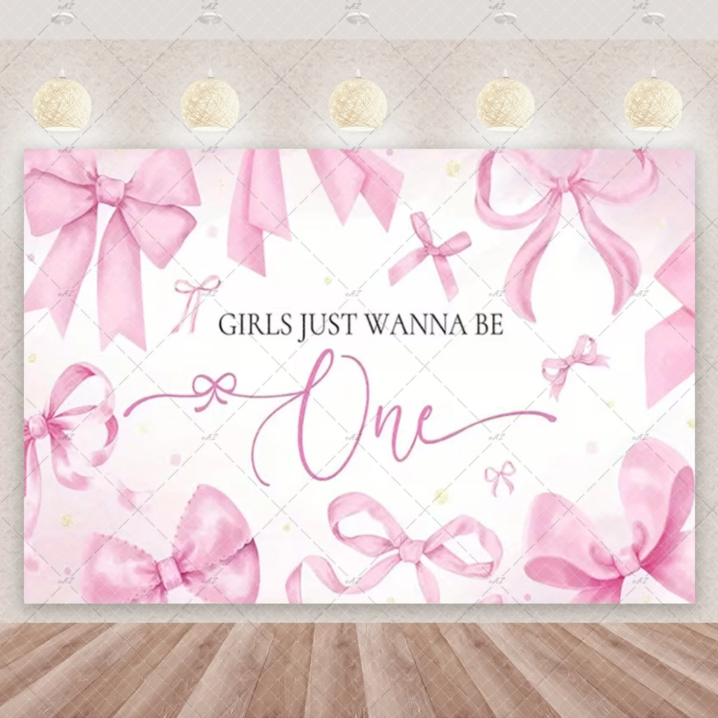 Girl Women Pink Bow Birthday Decoration Disposable Tableware Bow Tie Party Supplies Kit Paper Plates Cups Banner Tablecloth Gift