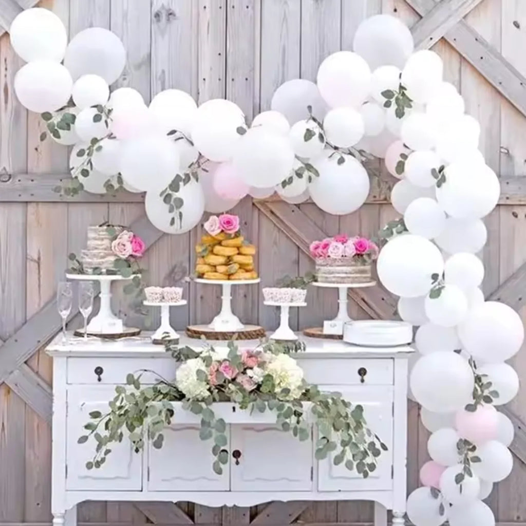 5-100pcs/Pack 12inch White Latex Balloon for Wedding Birthday Party Baby Shower Engagement Anniversary Decoration Supplies Favor