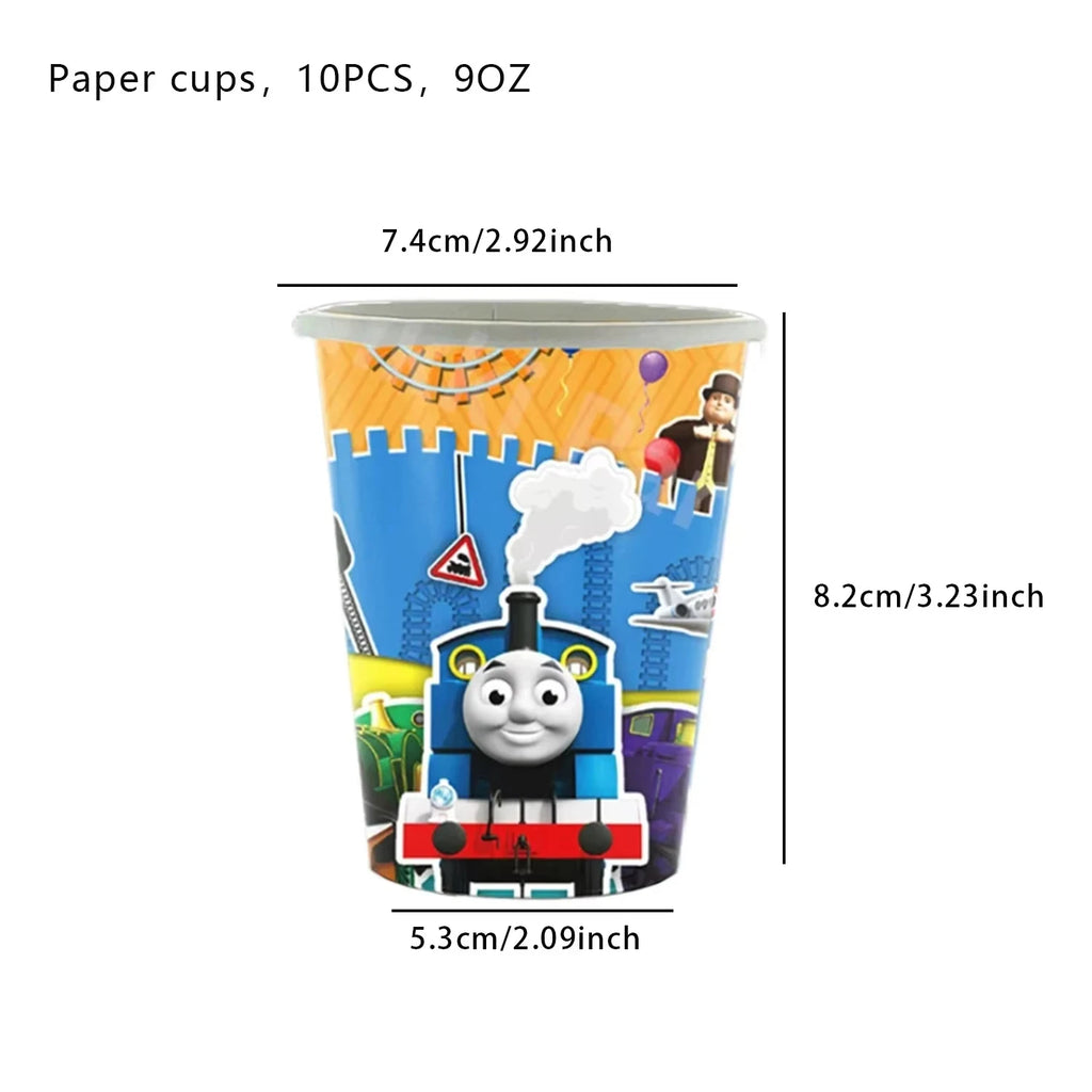 Thomas Trains and Friends Party Decorations Plates Cups Banner Balloons for Kids Baby Shower Gift Birthday Party Supplies