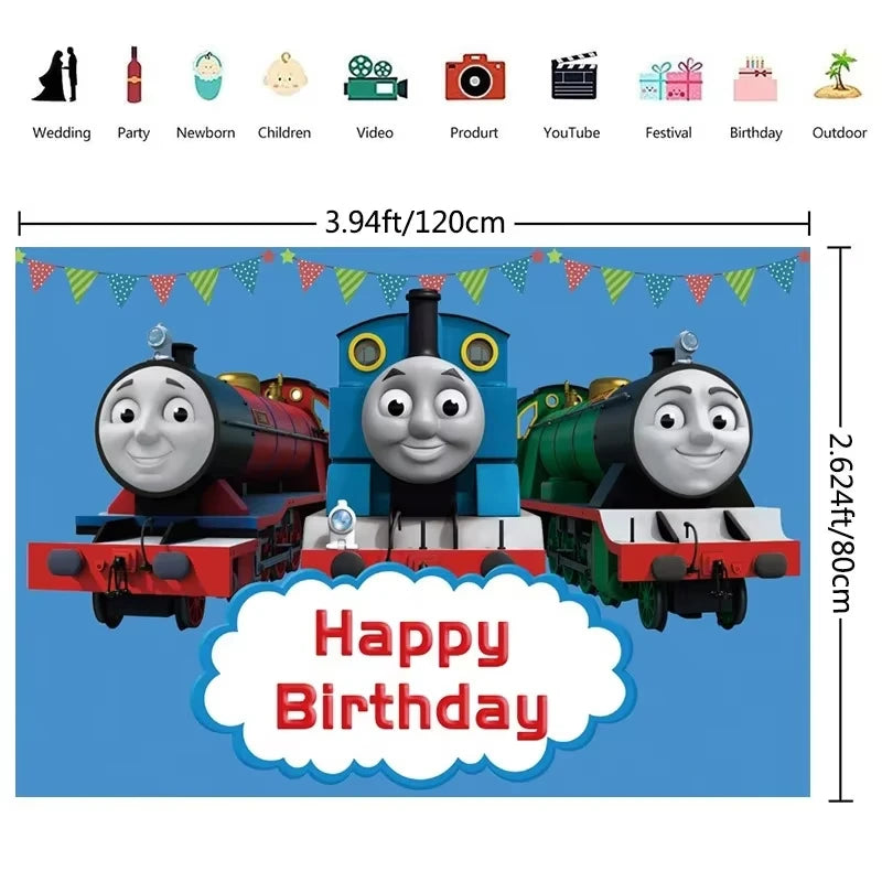 Thomas Trains and Friends Party Decorations Plates Cups Banner Balloons for Kids Baby Shower Gift Birthday Party Supplies