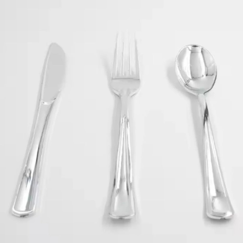 24pcs Pre Rolled Gold Plastic Silverware Sets Gold Cutlery Wrapped Disposable Utensils with Napkins for Parties Dinners Weddings