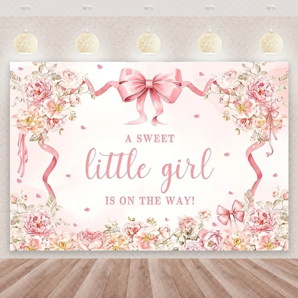 Girl Women Pink Bow Birthday Decoration Disposable Tableware Bow Tie Party Supplies Kit Paper Plates Cups Banner Tablecloth Gift