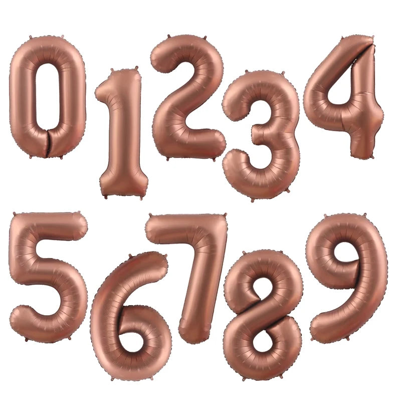 40inch Big Size Balloons Helium Numbe 0-9 Happy Birthday Wedding Party Decorations Kids Toys Shower Figures Globos Large Balloon