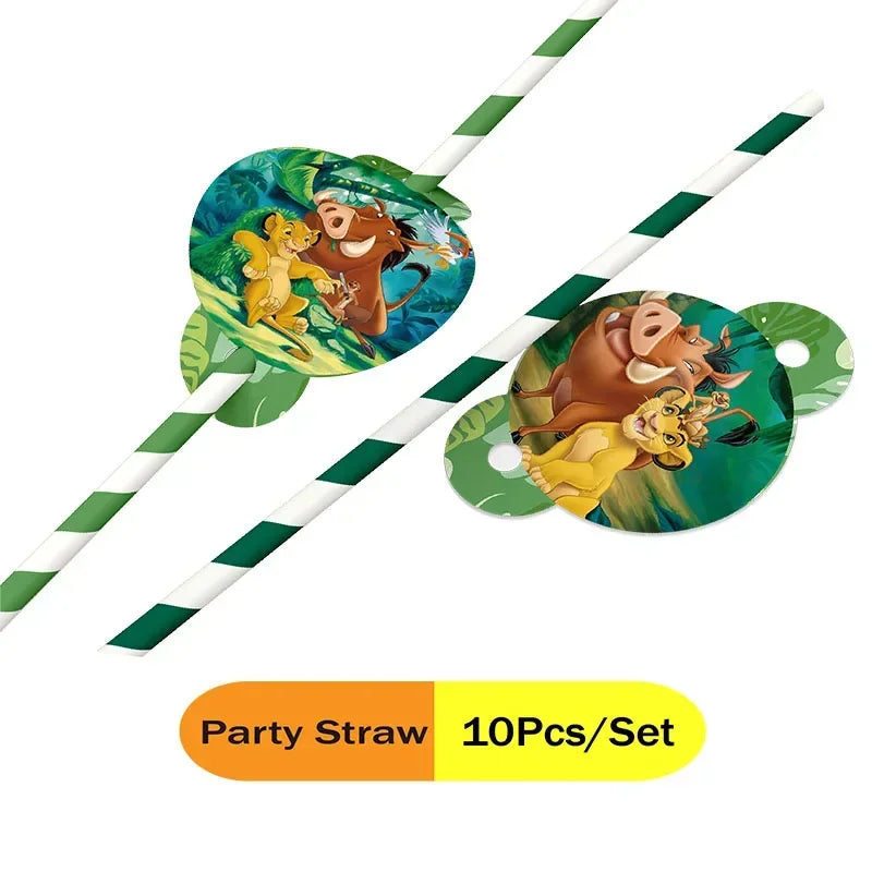 Lion King Party Decorations New Simba Theme Paper Cups Plates Napinks Baby Shower Birthday Party Decorations
