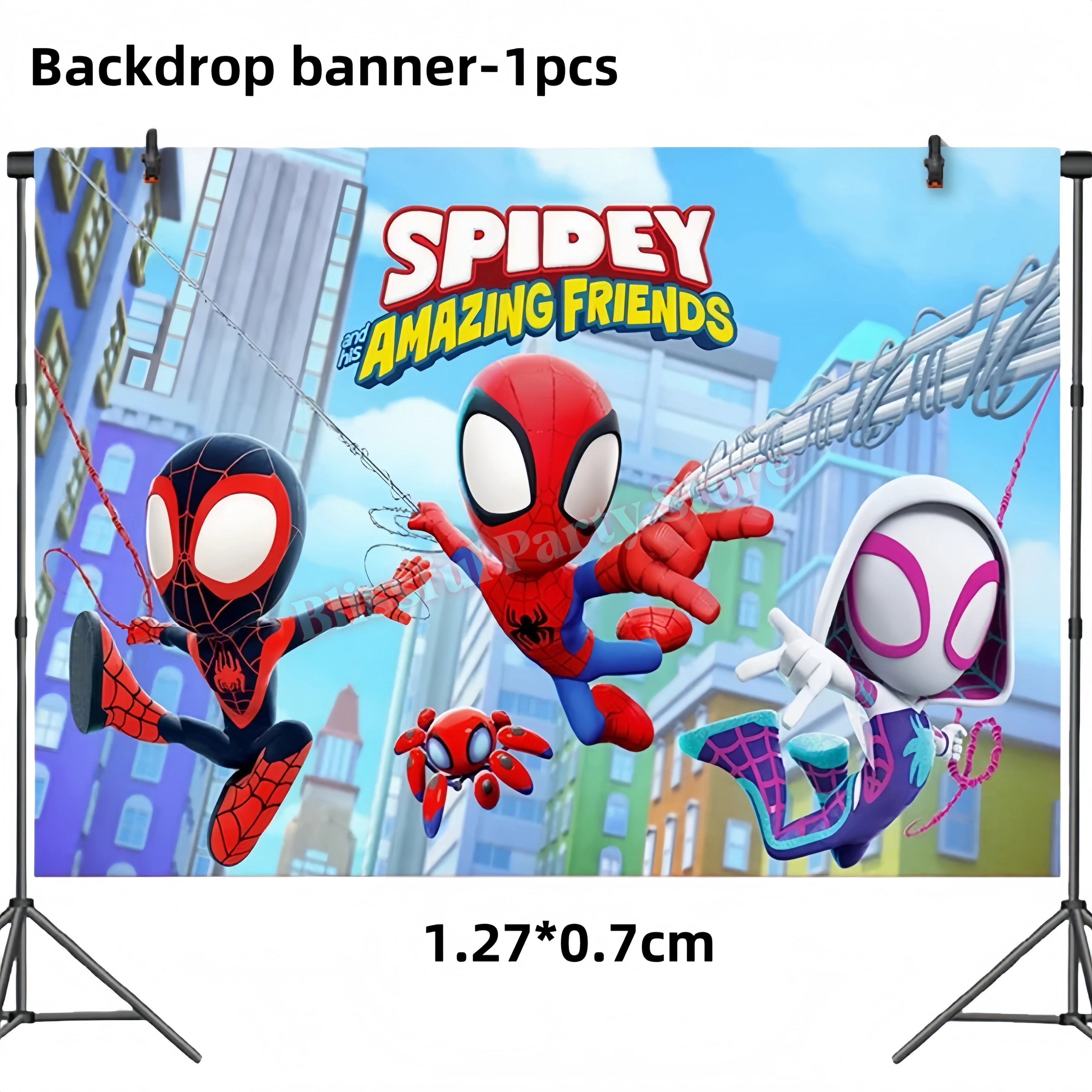Spidey And His Amazing Friends Birthday Decoration Spiderman Tableware Kit Cup Plate Balloon Boy Favor Gift Baby Shower Supplies