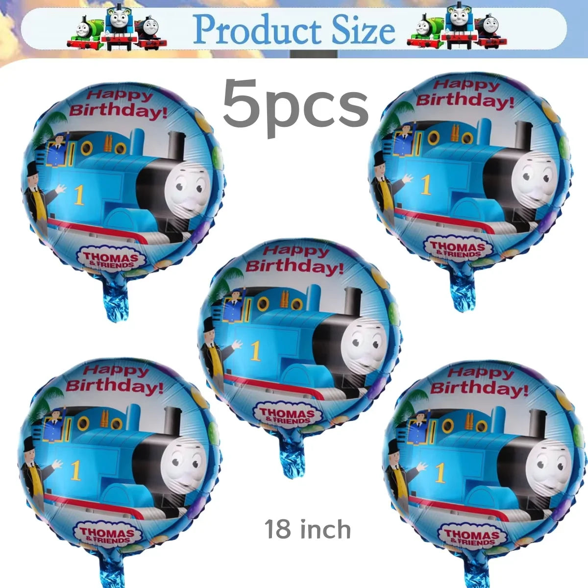Thomas Trains and Friends Party Decorations Plates Cups Banner Balloons for Kids Baby Shower Gift Birthday Party Supplies
