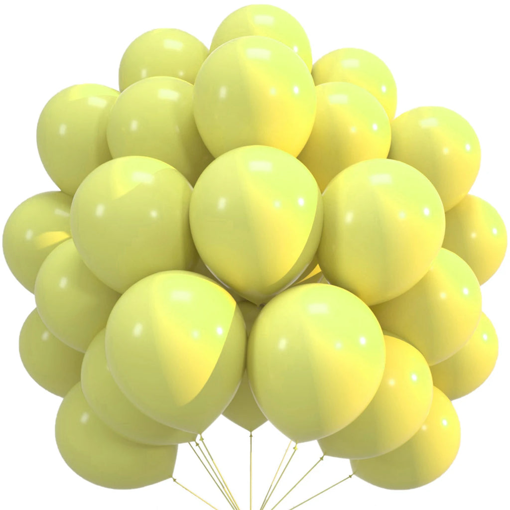 10/20/30/50pcs blue pink Latex Balloons Macaron Birthday Party Decorations Adult Wedding Helium Globos Baby Shower Air Ballon