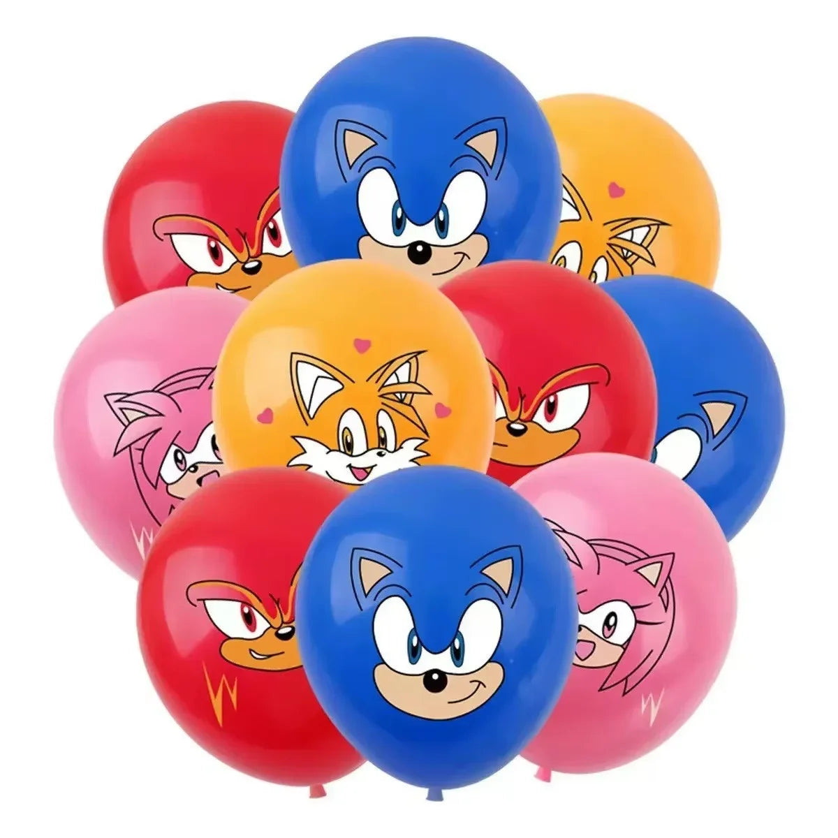 Anime Character Cartoon Hedgehog Tablecloth Banners Plates Tableware Set Sonic Birthday Party Decorations and Bath Toys Gift