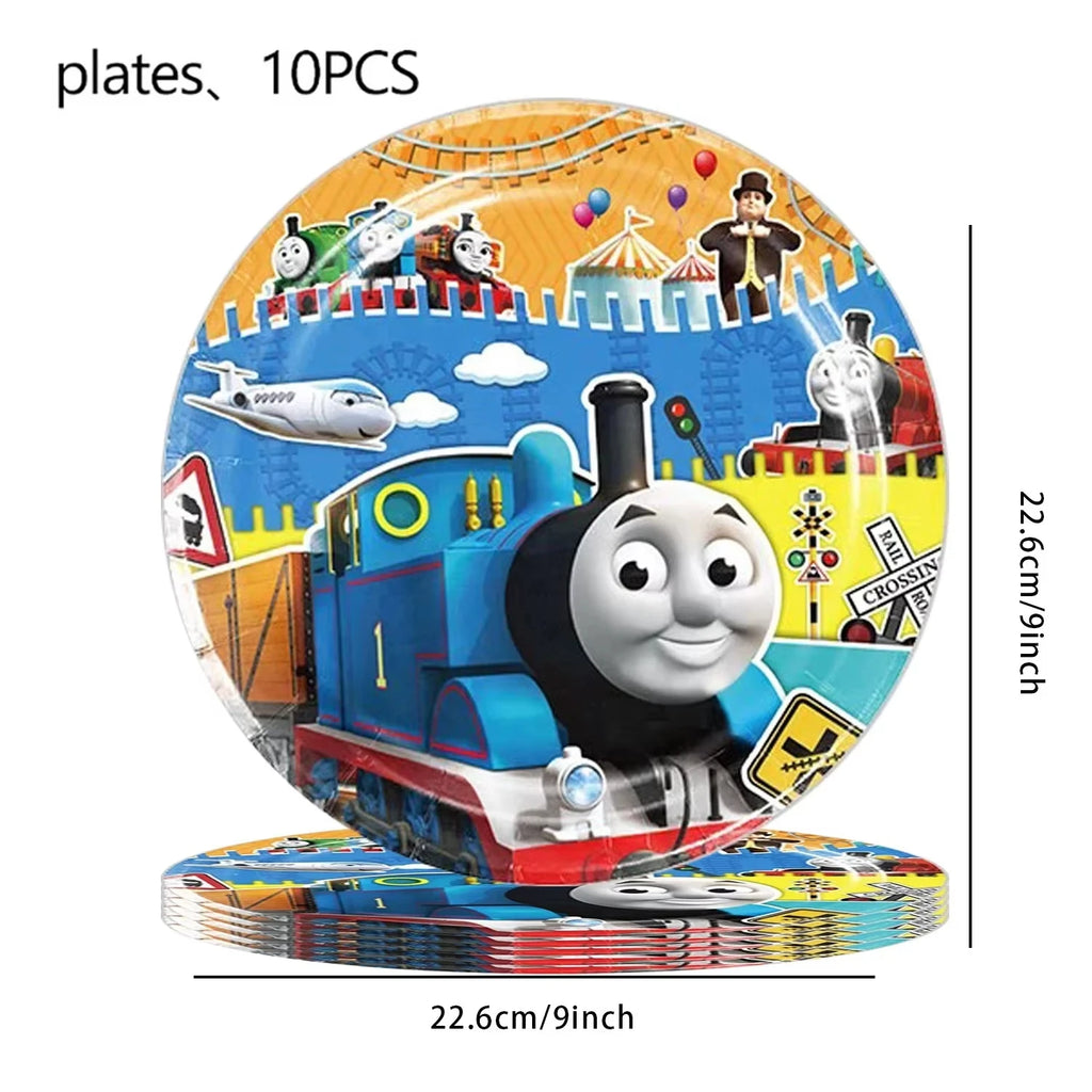 Thomas Trains and Friends Party Decorations Plates Cups Banner Balloons for Kids Baby Shower Gift Birthday Party Supplies