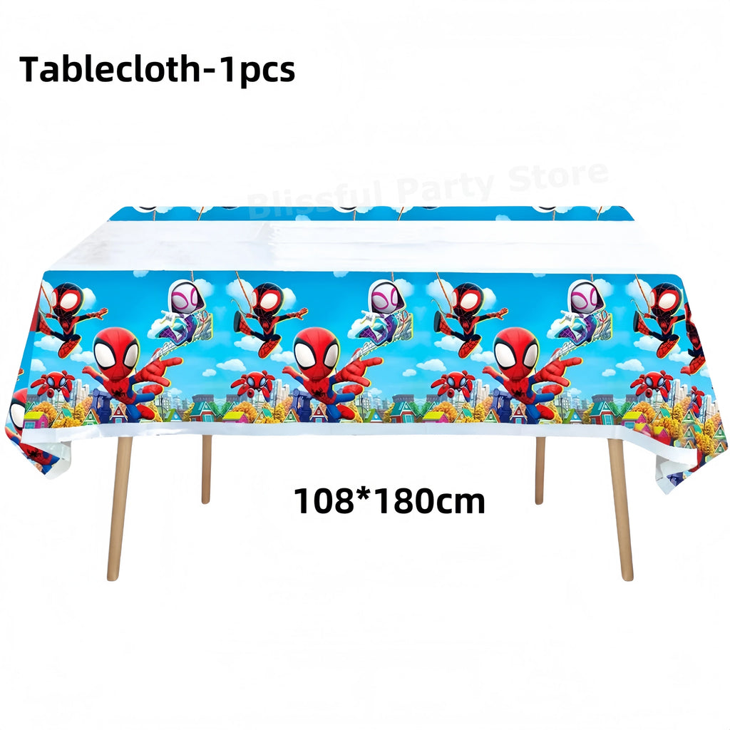 Spiderman Birthday Party Decorations Tableware Paper Cup Plate Napkin Tablecloth for Kids Boys Favor Baby Shower Event Supplies