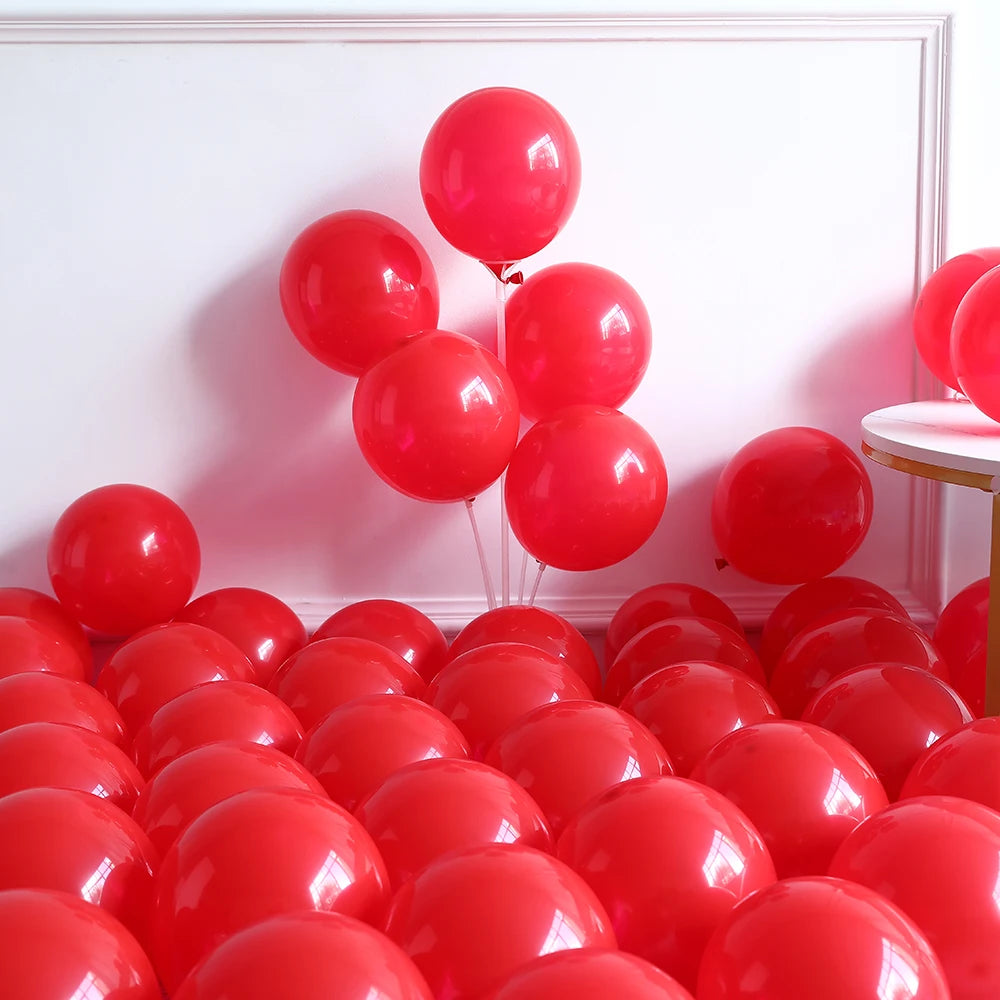 156pcs/Set Blue Balloon Arch Garland Kit White Red Latex Balloons Girls' Birthday Wedding Party Decorations Baby Shower Supplies
