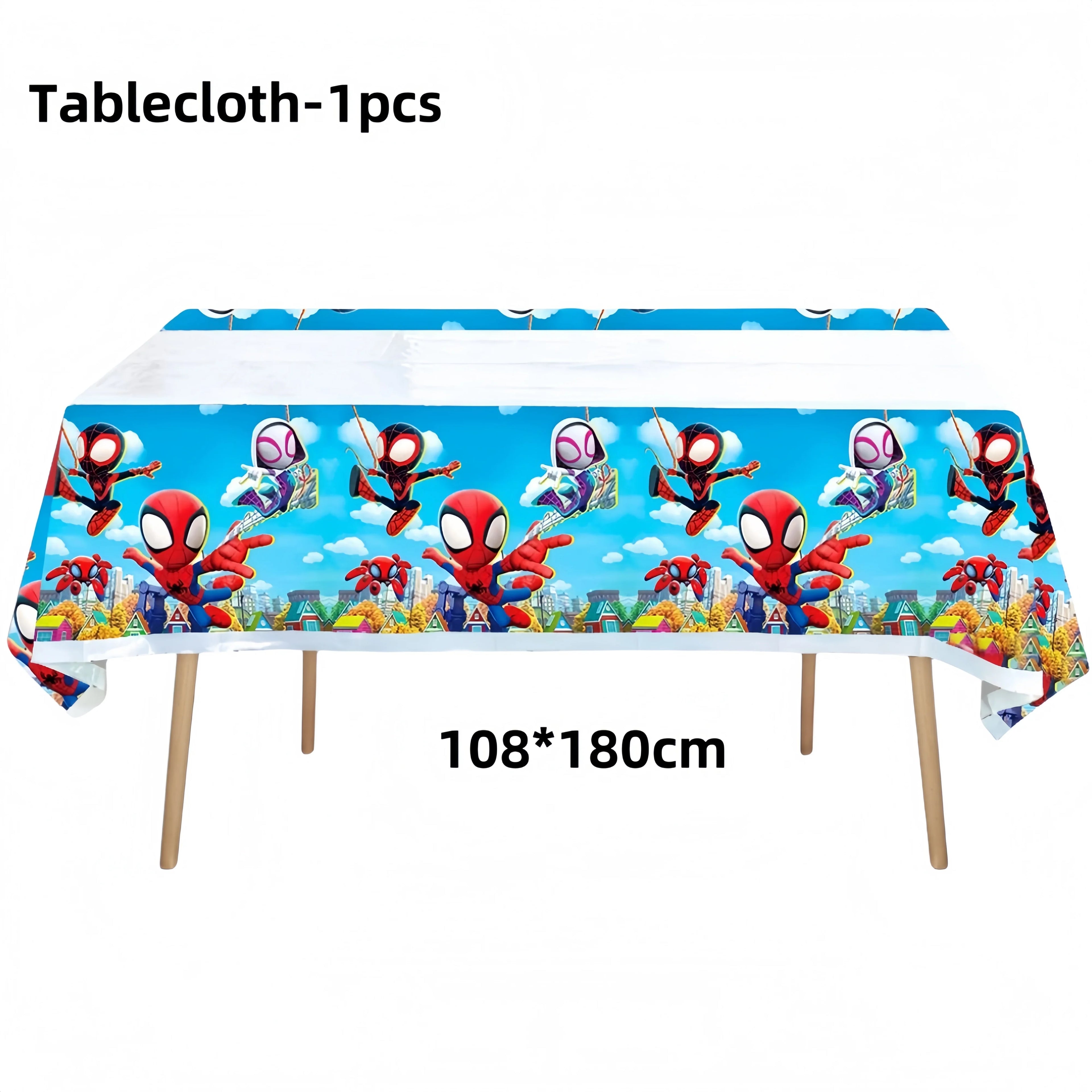 Spiderman Birthday Party Decorations Tableware Paper Cup Plate Napkin Tablecloth for Kids Boys Favor Baby Shower Event Supplies