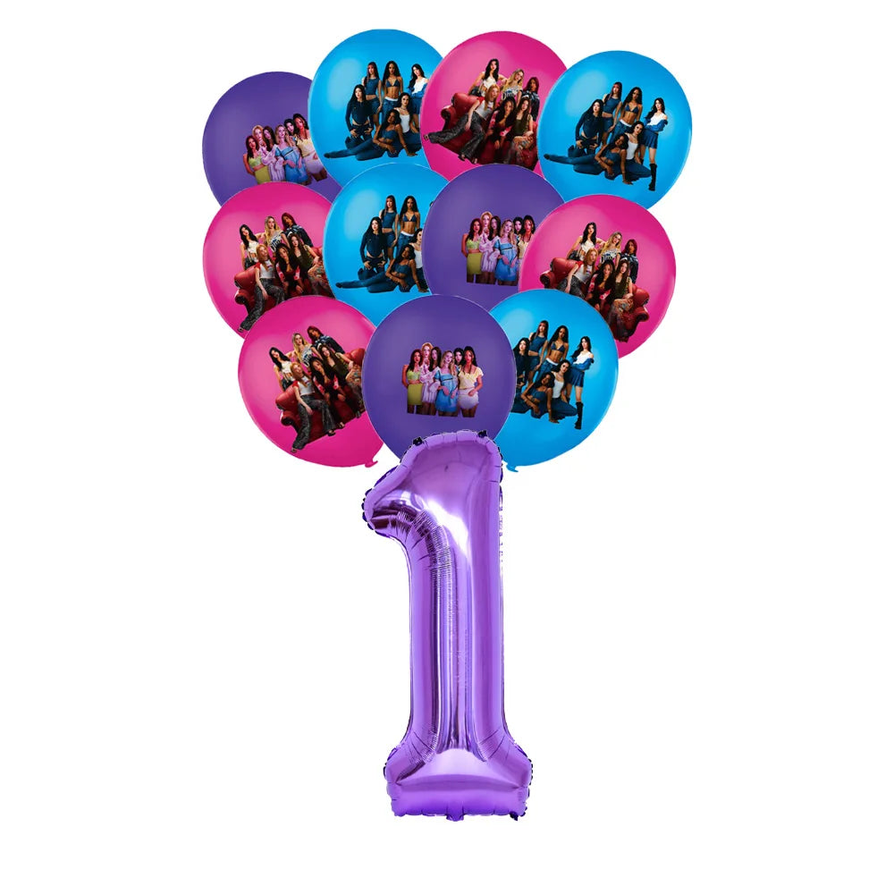 K&Katseye Birthday Party Decoration Plate Cup Napkin Balloon for Kpop Girl Party Favor Baby Shower Supplies Fans Gift