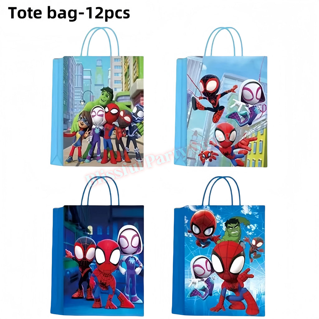 Spidey And His Amazing Friends Birthday Decoration Spiderman Tableware Kit Cup Plate Balloon Boy Favor Gift Baby Shower Supplies