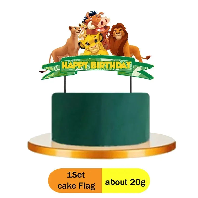 Lion King Party Decorations New Simba Theme Paper Cups Plates Napinks Baby Shower Birthday Party Decorations