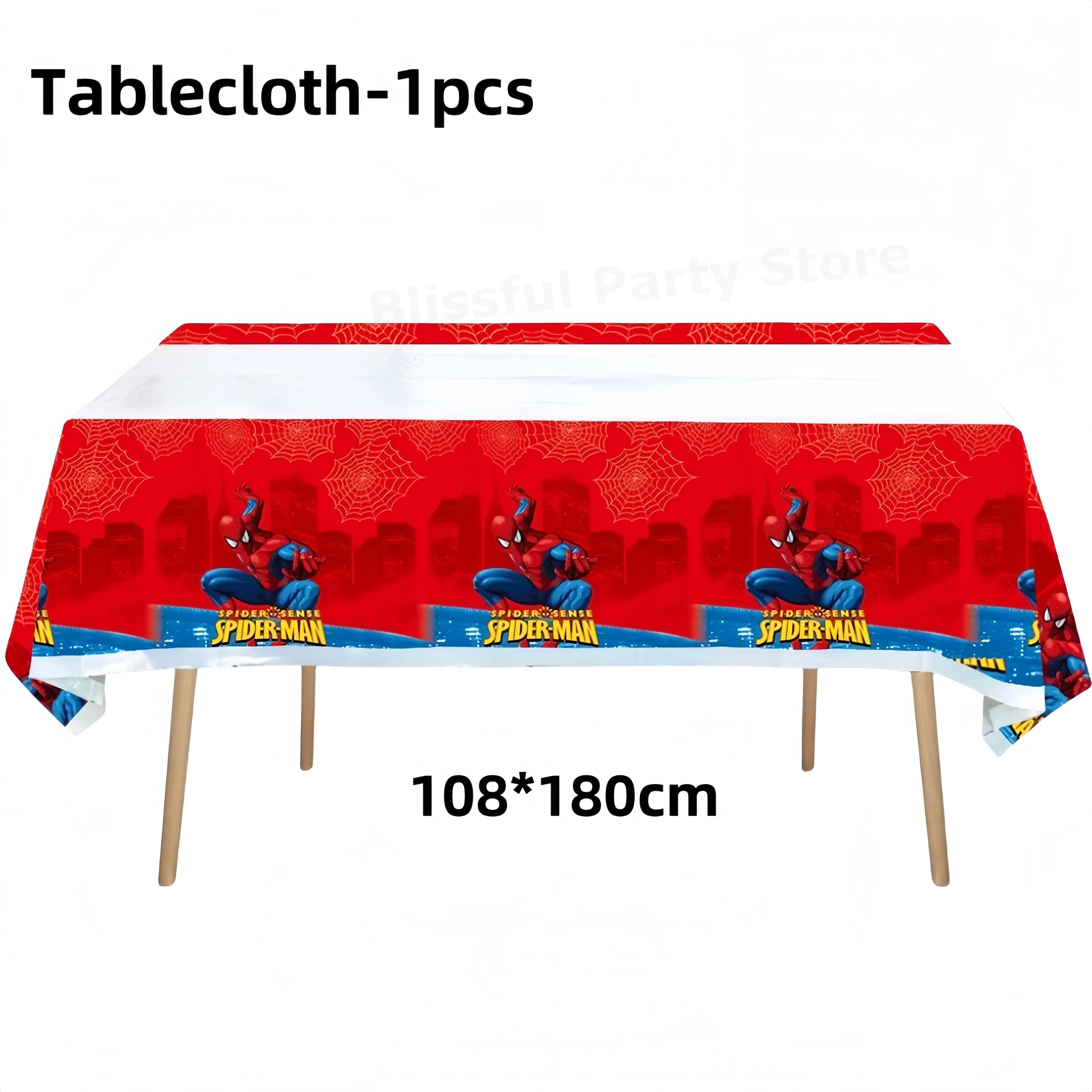 Spiderman Birthday Party Decorations Tableware Paper Cup Plate Napkin Tablecloth for Kids Boys Favor Baby Shower Event Supplies