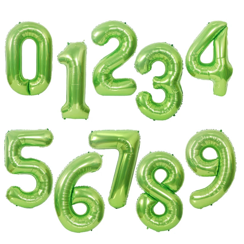 40inch Big Size Balloons Helium Numbe 0-9 Happy Birthday Wedding Party Decorations Kids Toys Shower Figures Globos Large Balloon