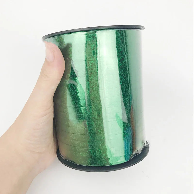 500yards Metallic Ribbon DIY Gift Packing Balloon 5mm Accessories Wedding christmas decoration Birthday Party Wrapping Crafts
