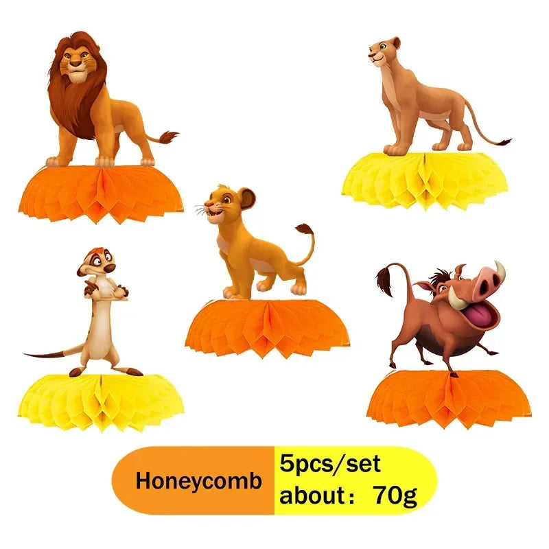 Lion King Party Decorations New Simba Theme Paper Cups Plates Napinks Baby Shower Birthday Party Decorations