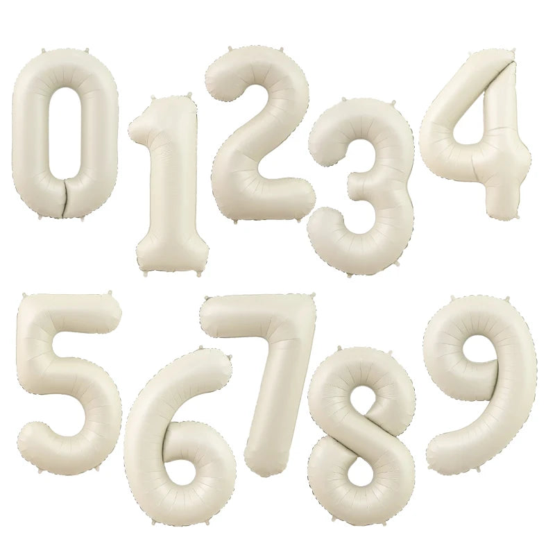 40inch Big Size Balloons Helium Numbe 0-9 Happy Birthday Wedding Party Decorations Kids Toys Shower Figures Globos Large Balloon